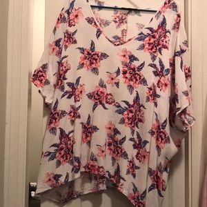 Floral rayon top